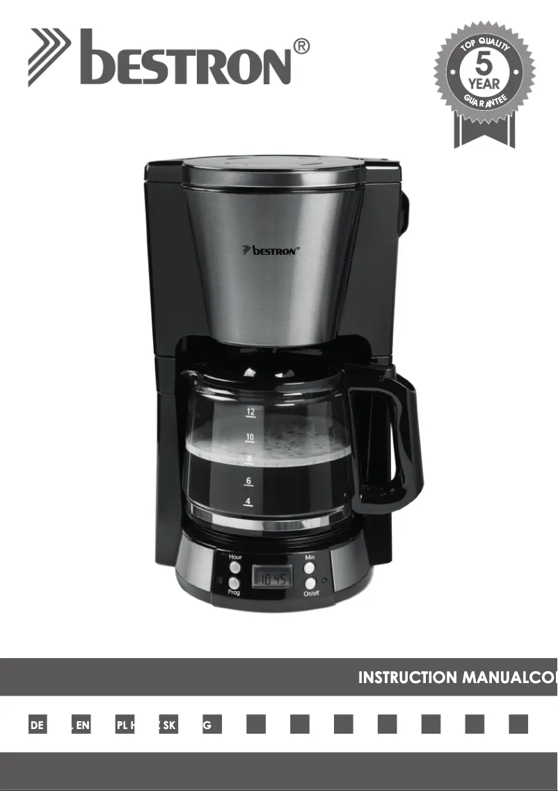Page 1 de la notice Manuel utilisateur Bestron ACM800