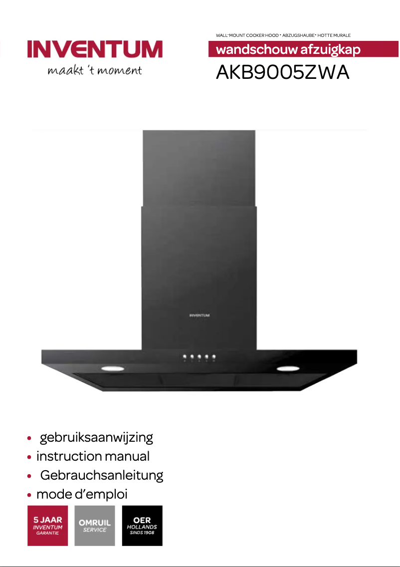 Image de la première page du manuel de l'appareil AKB9005ZWA