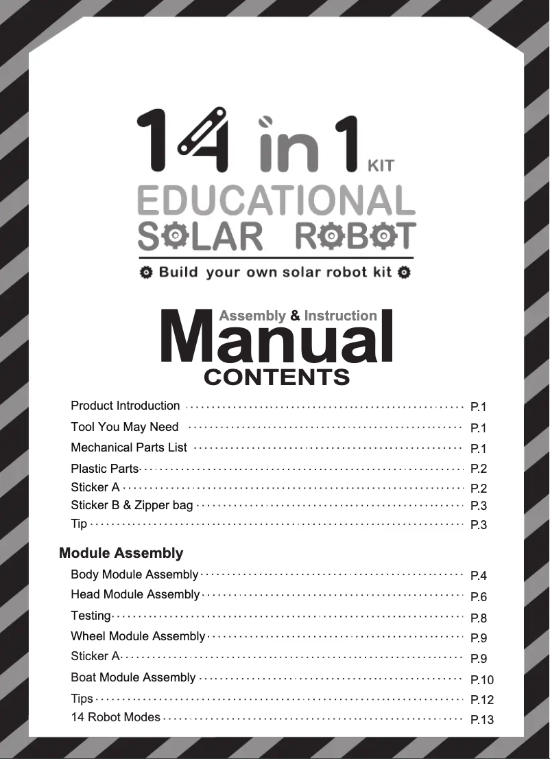 Imagen de la primera página del manual del dispositivo KSR13