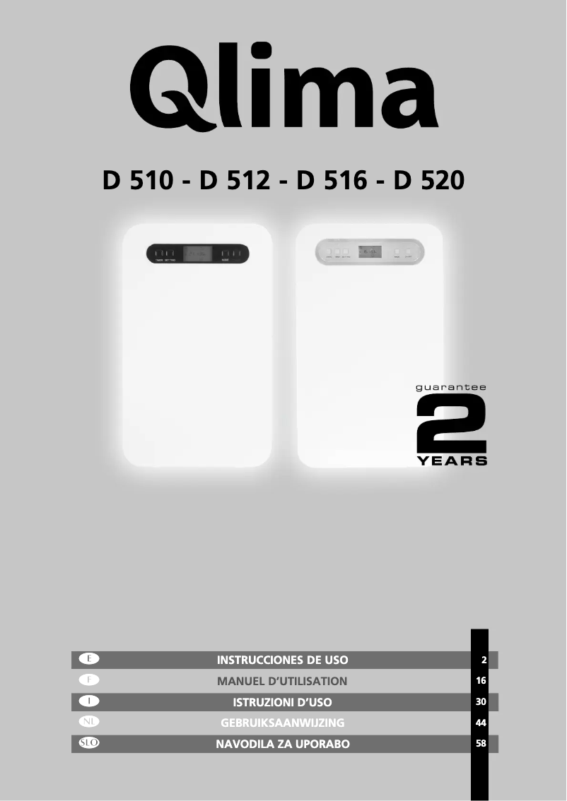 Image de la première page du manuel de l'appareil D 510