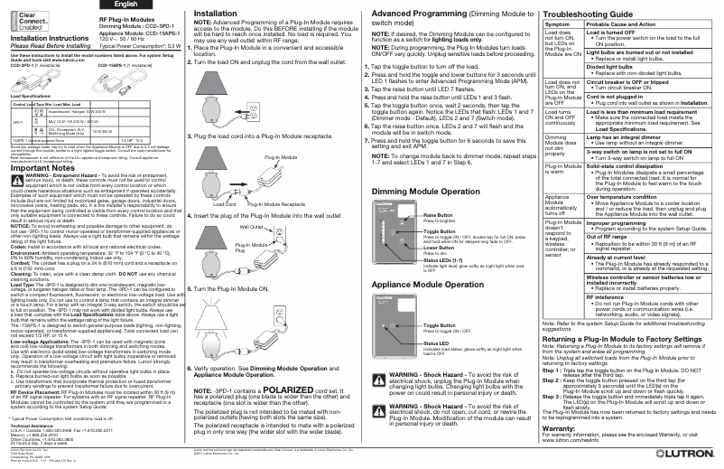 Page n°1 - Manuel utilisateur AMX CCD-15APS-1