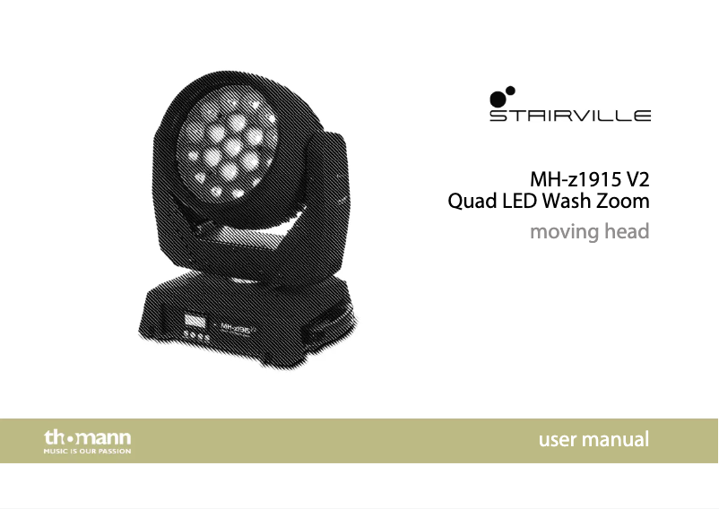 Página 1 del manual Manual de usuario Stairville MH-z1915 V2