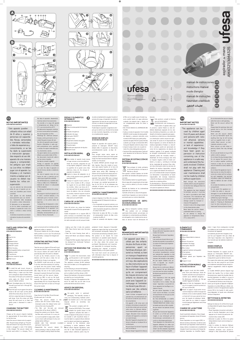 Page n°1 - Manuel utilisateur Ufesa Practica AM4321