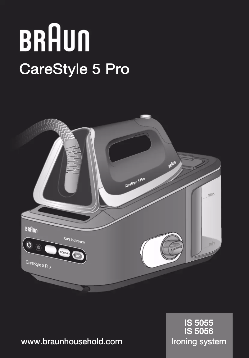 Page n°1 - Manuel utilisateur Braun CareStyle 5 Pro IS 5056