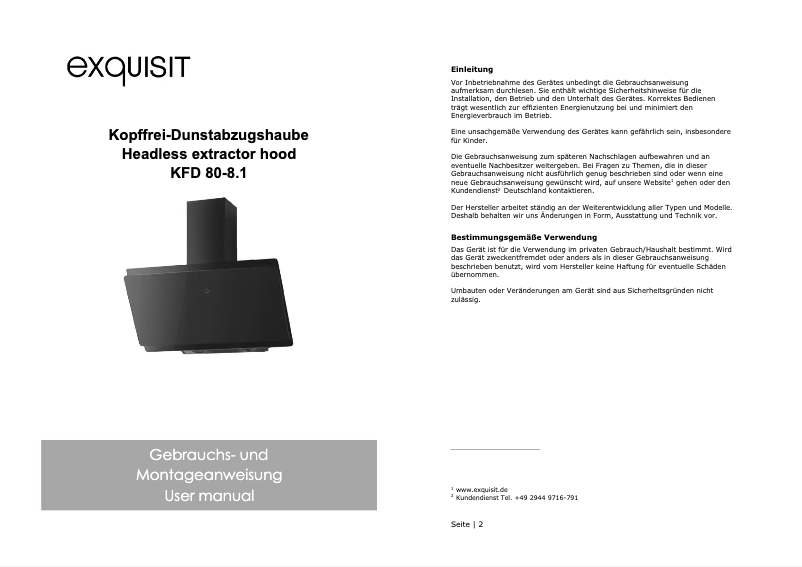 Image de la première page du manuel de l'appareil KFD 80-8