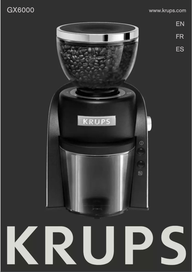 Page n°1 - Manuel utilisateur Krups GX600