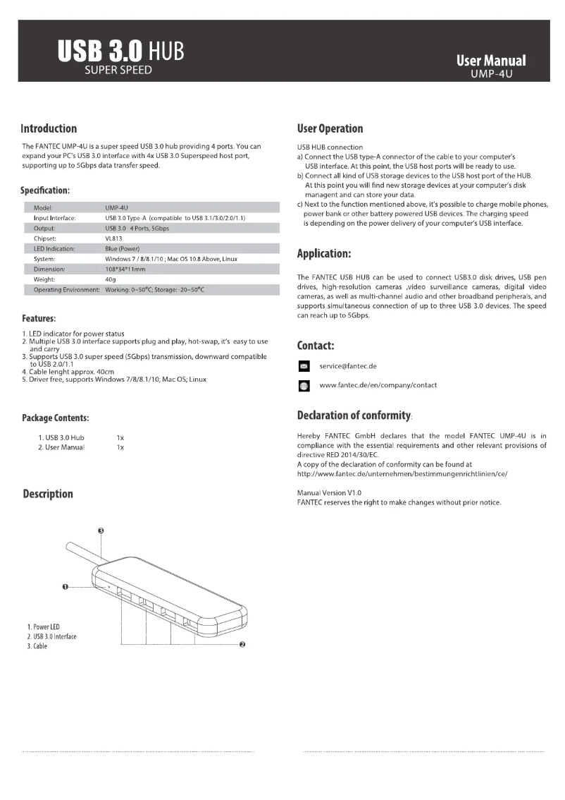 Image de la première page du manuel de l'appareil UMP-4U