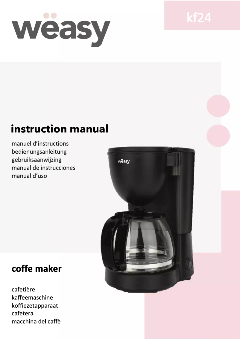 Image de la première page du manuel de l'appareil KF24