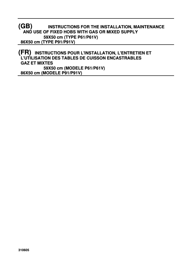 Image de la première page du manuel de l'appareil P680 1 PRO X