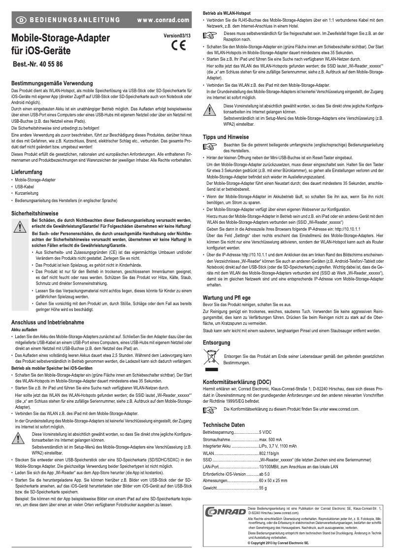 Page n°1 - Manuel utilisateur Apotop DW09