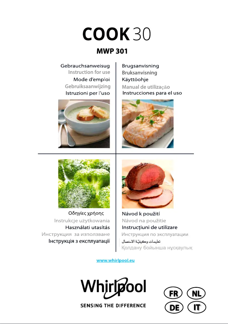 Page 1 de la notice Manuel utilisateur Whirlpool MWP 301 W
