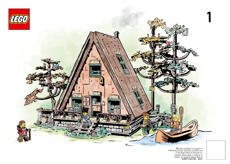 Page 1 de la notice Consignes visuelles Lego Ideas 21338