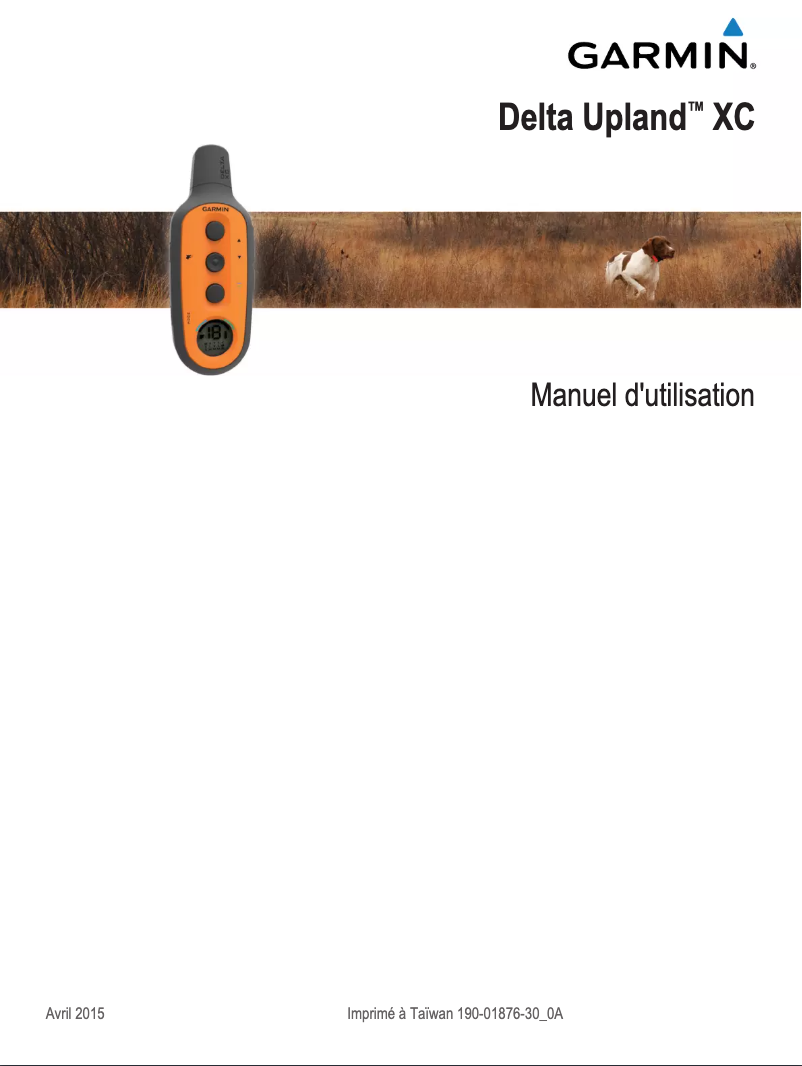 Page n°1 - Manuel utilisateur Garmin Delta Upland XC