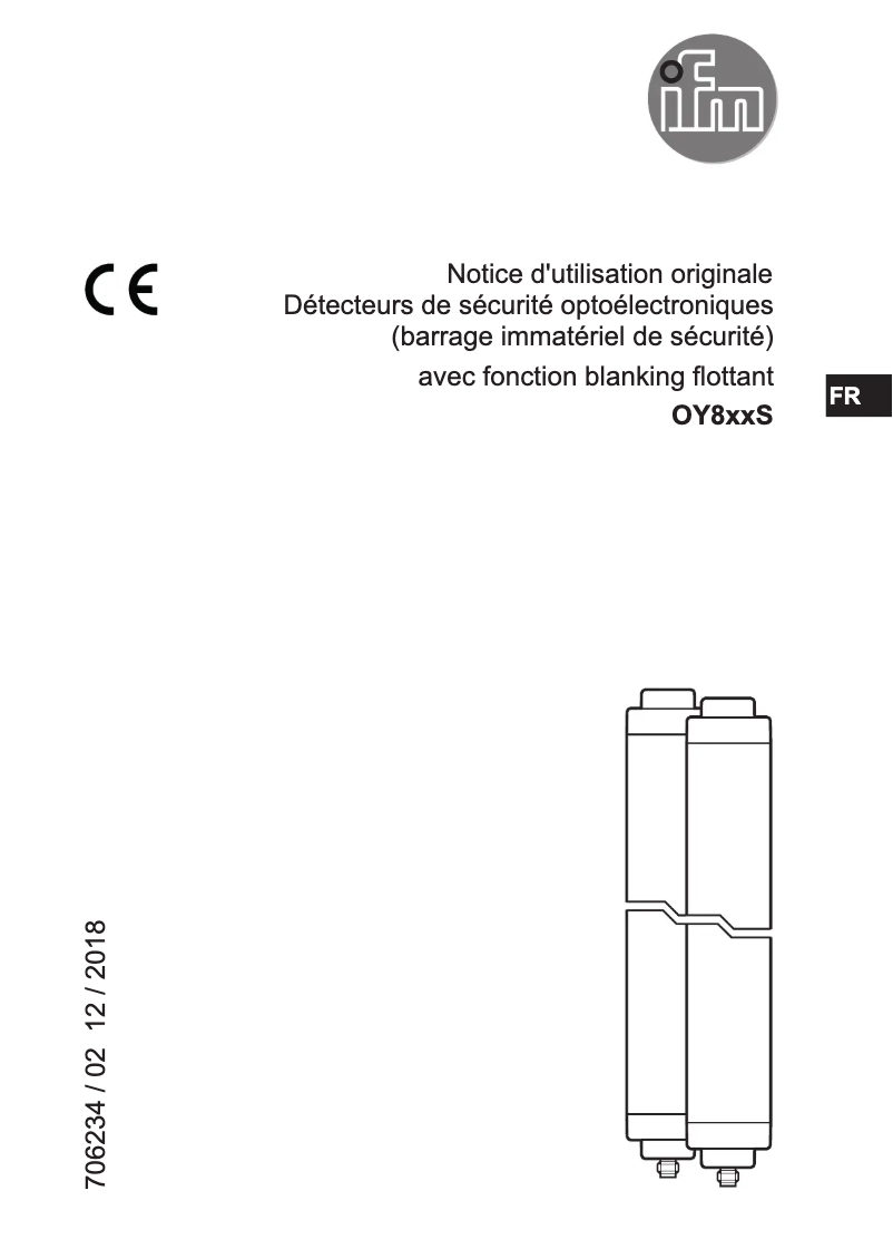 Page n°1 - Manuel utilisateur IFM OY828S