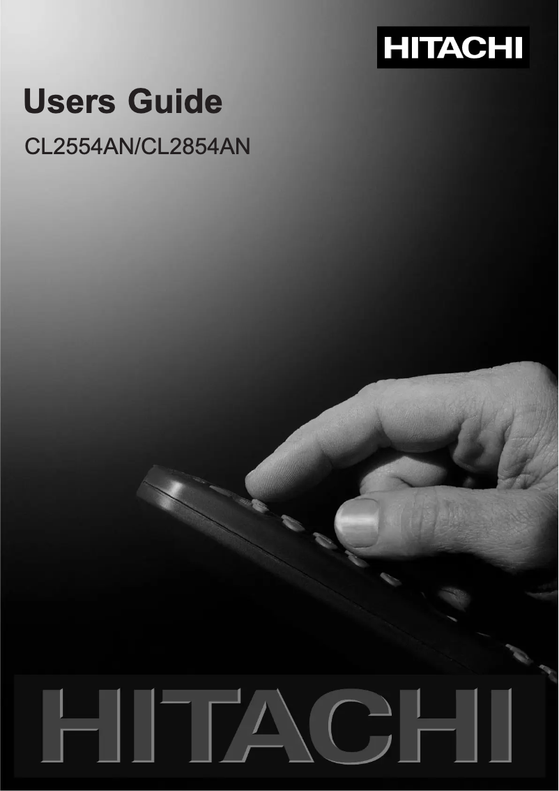 Image de la première page du manuel de l'appareil CL2554N