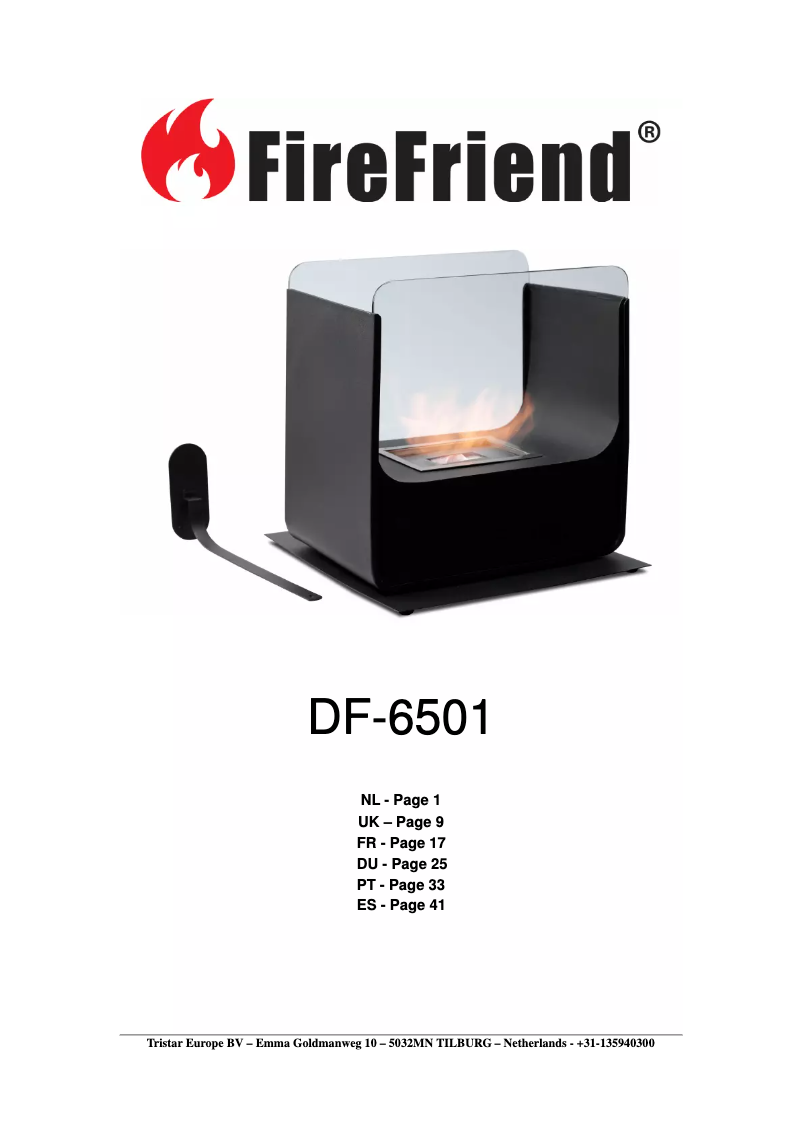 Image de la première page du manuel de l'appareil DF-6501