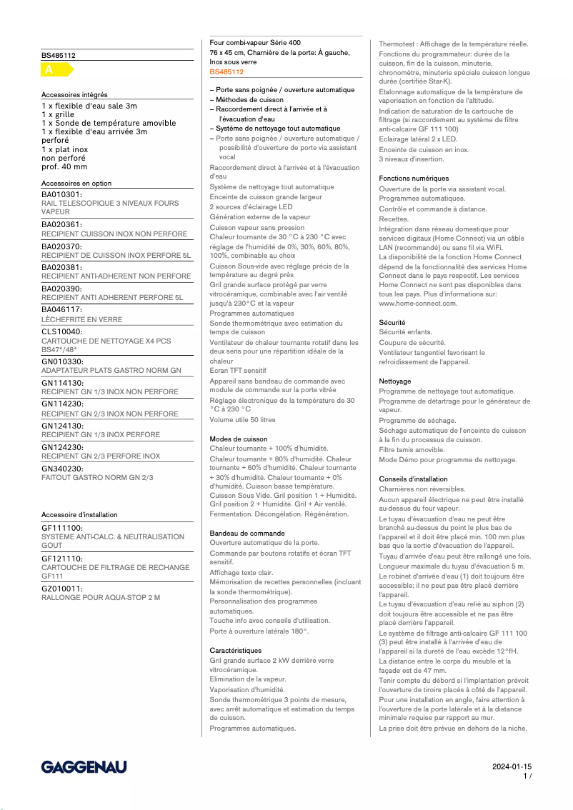 Imagen de la primera página del manual del dispositivo BS485112