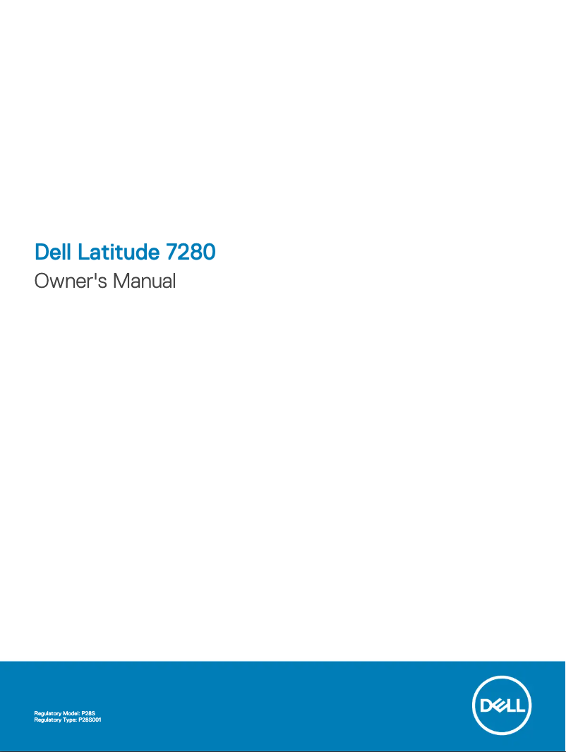Page 1 de la notice Manuel utilisateur Dell Latitude 7280