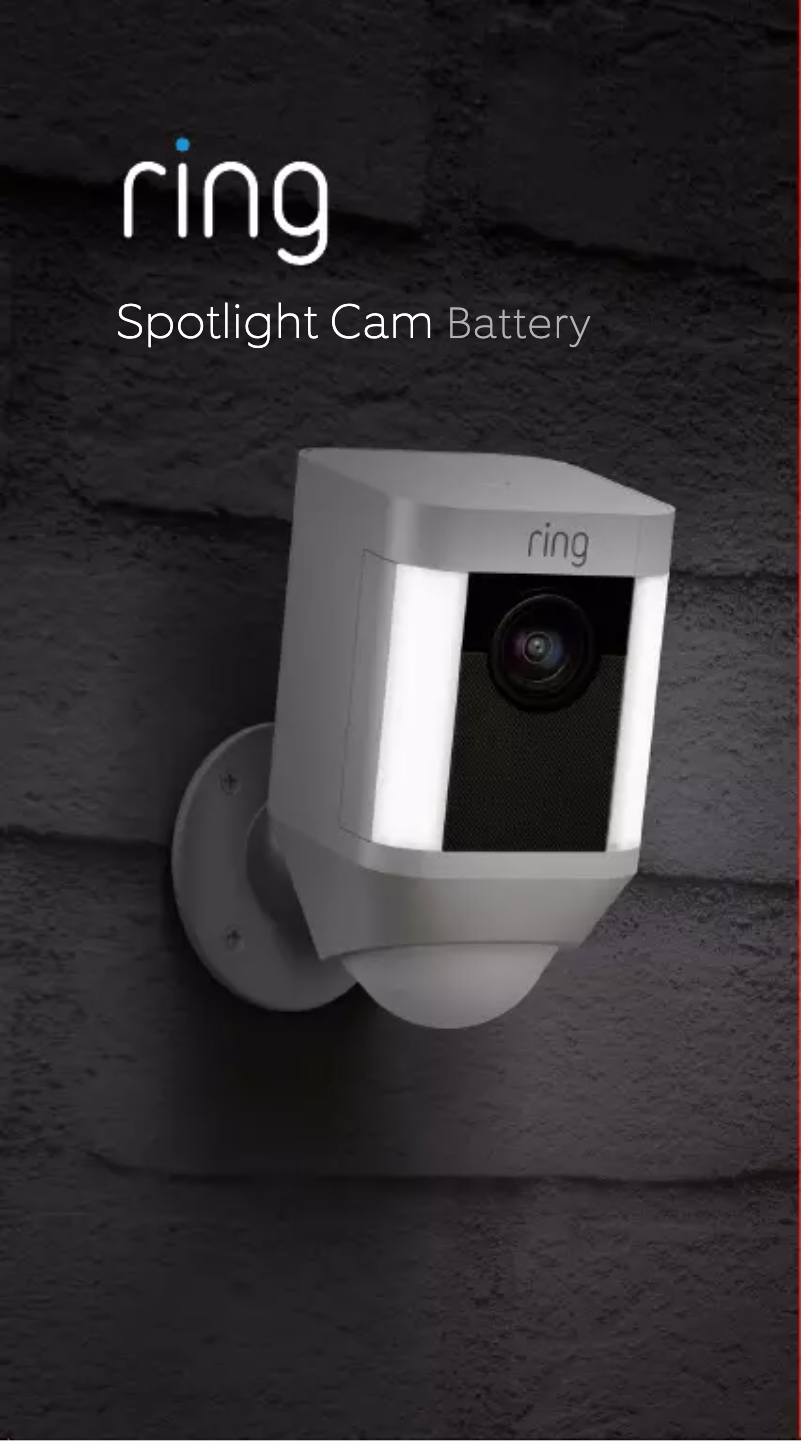 Image de la première page du manuel de l'appareil Spotlight Cam Mount