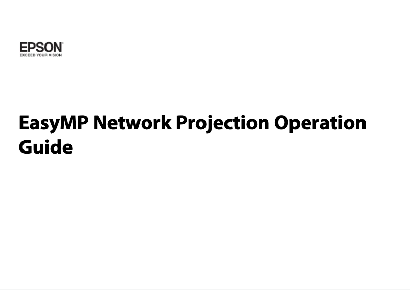 Page 1 de la notice Guide d'installation Epson PowerLite 1945W