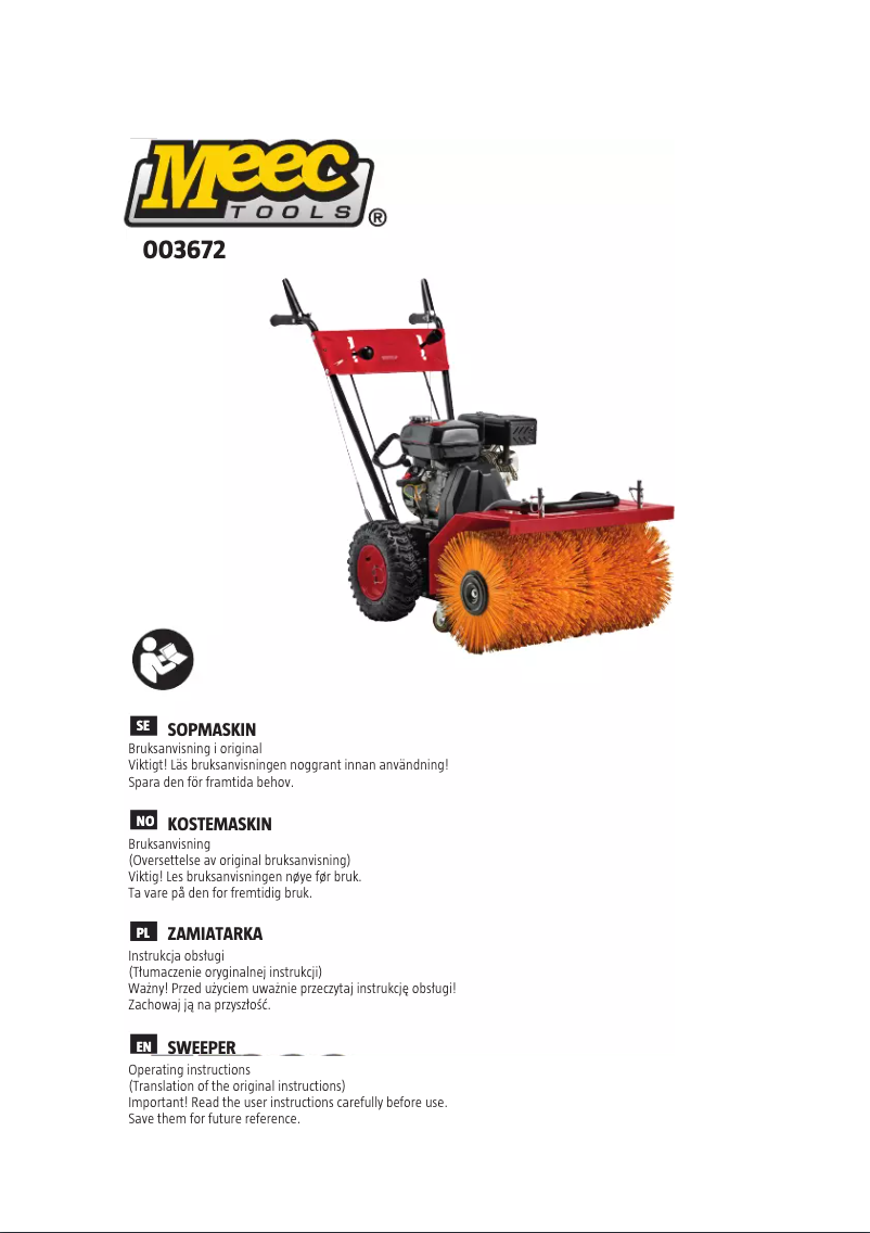 Page 1 de la notice Manuel utilisateur Meec Tools 003-672
