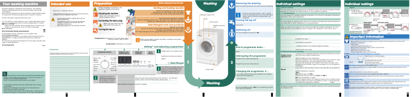 Page 1 de la notice Manuel d'utilisation et d'entretien Siemens WM12E465BY