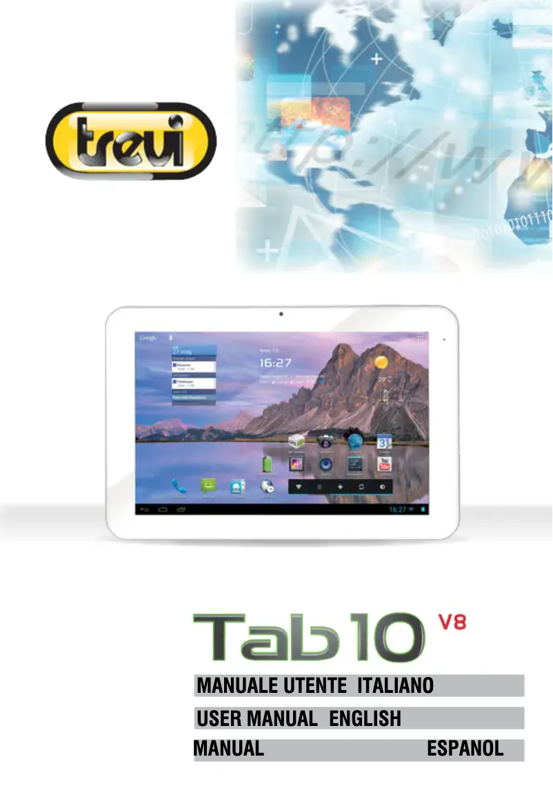 Page 1 de la notice Manuel utilisateur Trevi TAB 10 V8