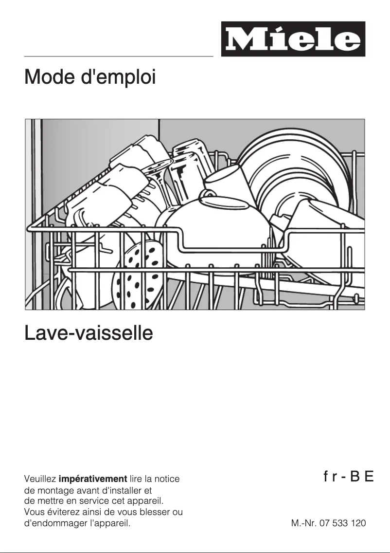 Image de la première page du manuel de l'appareil G 1235 SC cs