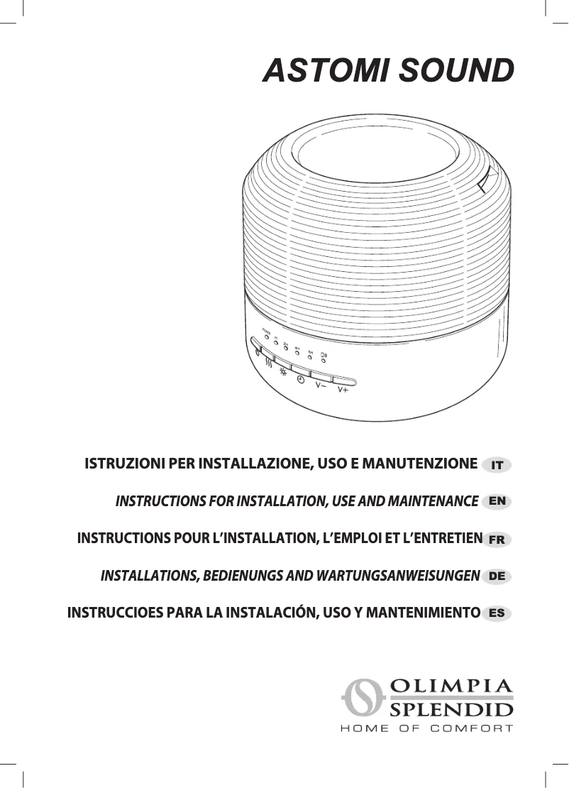 Página 1 del manual Manual de usuario Olimpia Splendid Astomi Sound