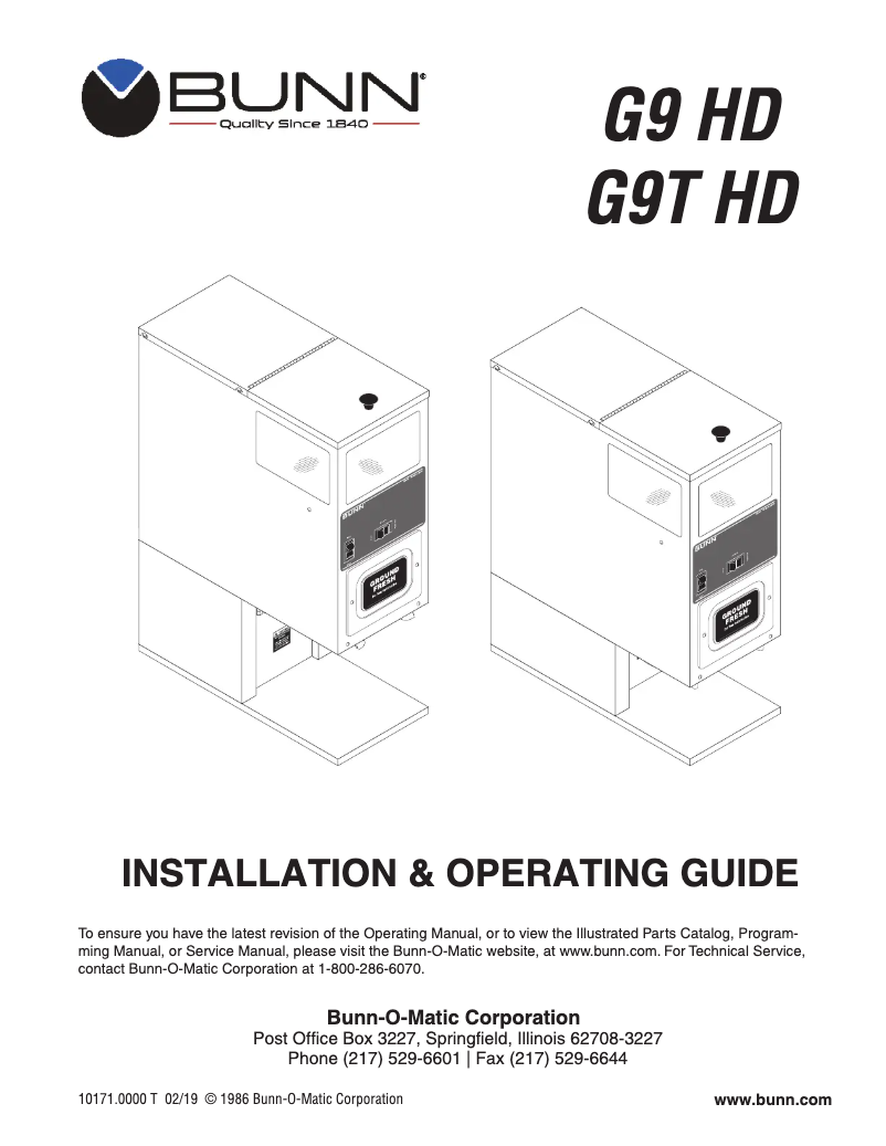 Imagen de la primera página del manual del dispositivo G9-2 HD