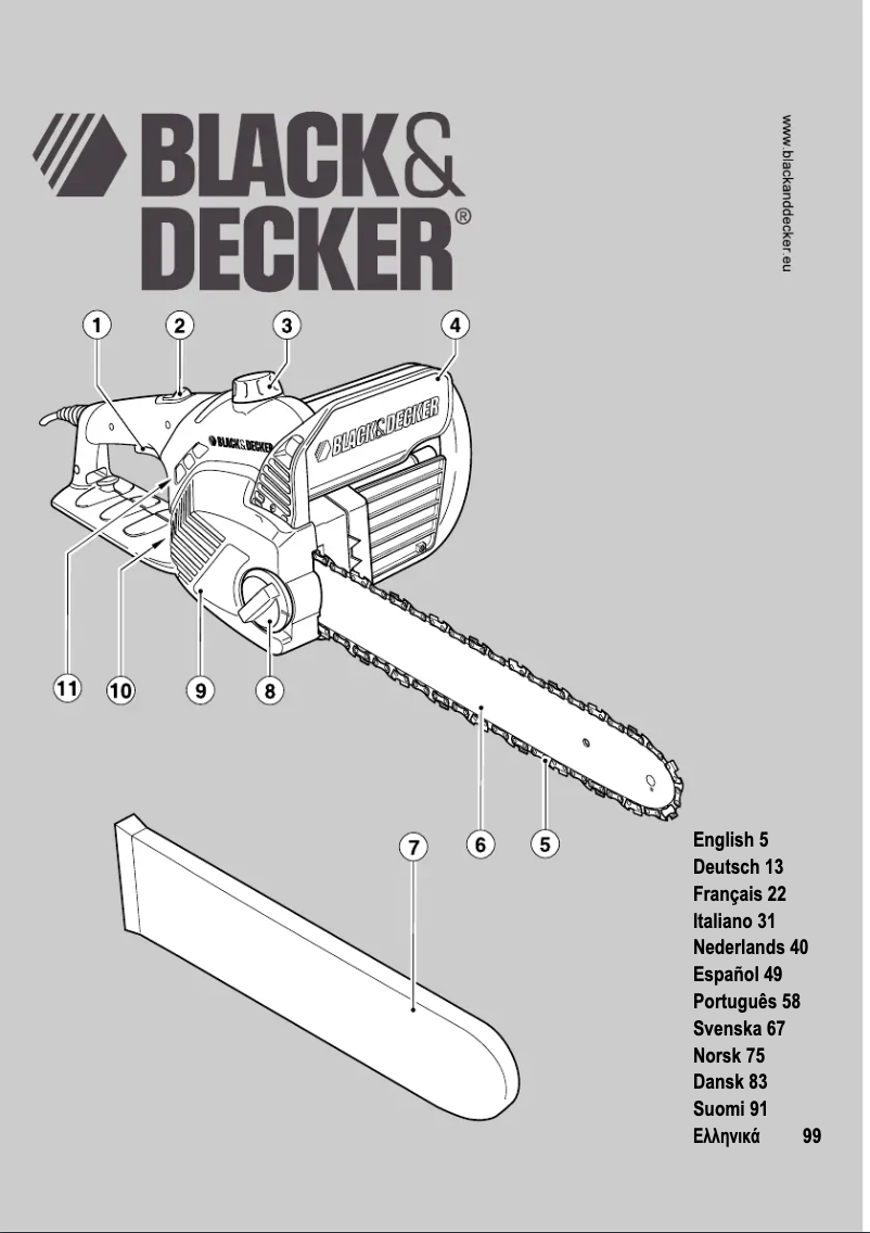 Page 1 de la notice Manuel utilisateur Black & Decker GK1935T