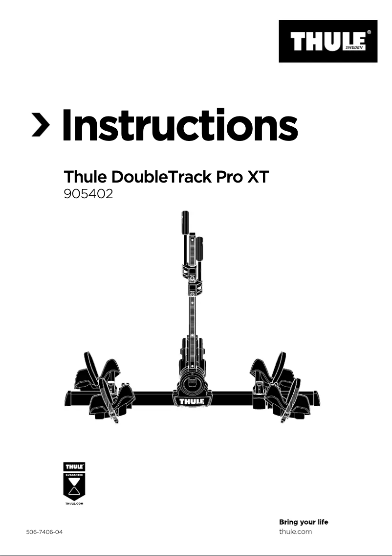 Imagen de la primera página del manual del dispositivo DoubleTrack Pro XT