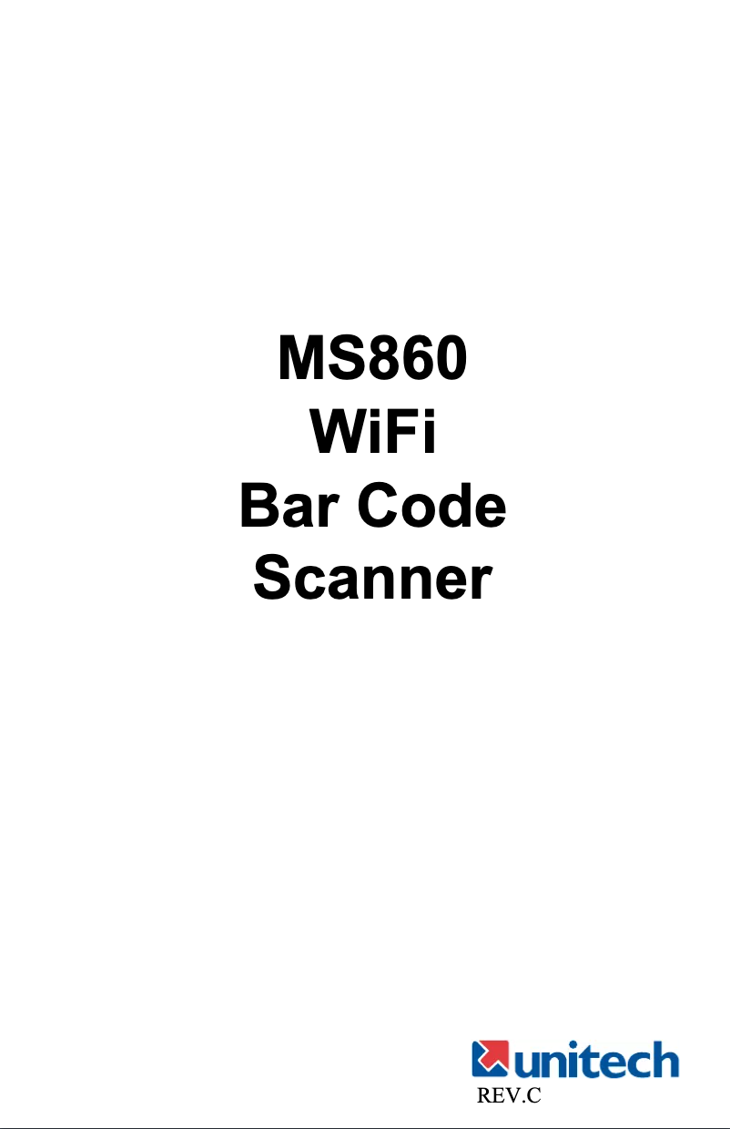 Page 1 de la notice Manuel utilisateur Unitech MS860