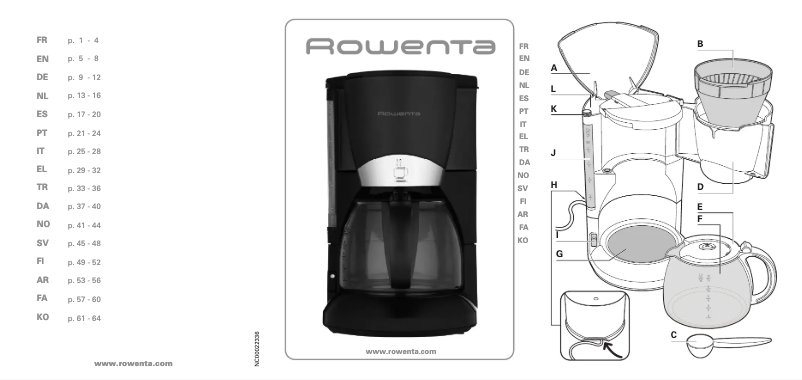 Page n°1 - Manuel utilisateur Rowenta Brunch CG302