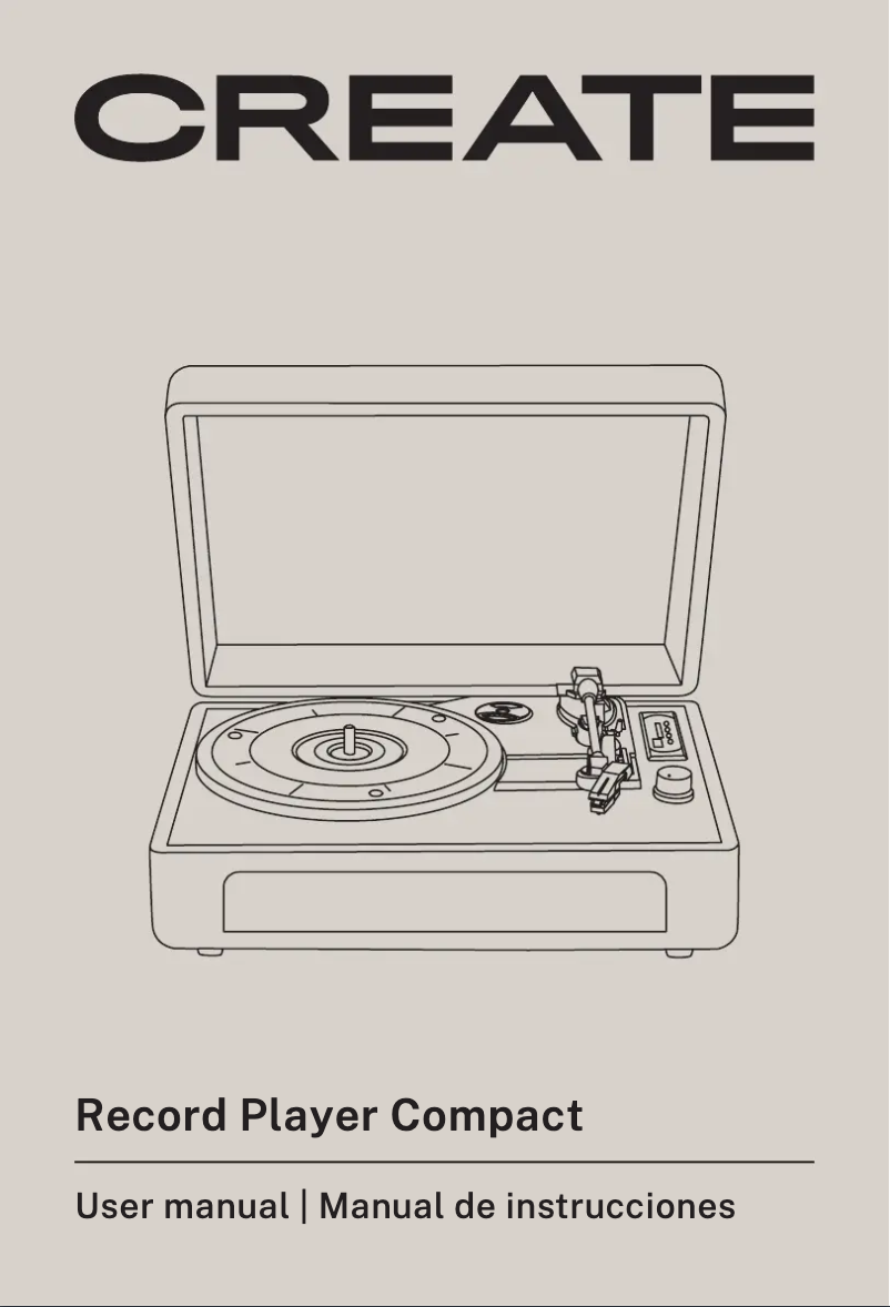 Page n°1 - Manuel utilisateur Create Record Player Compact