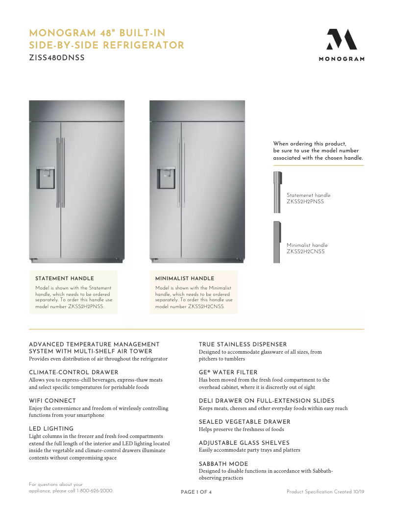 Image de la première page du manuel de l'appareil ZISS480DNSS