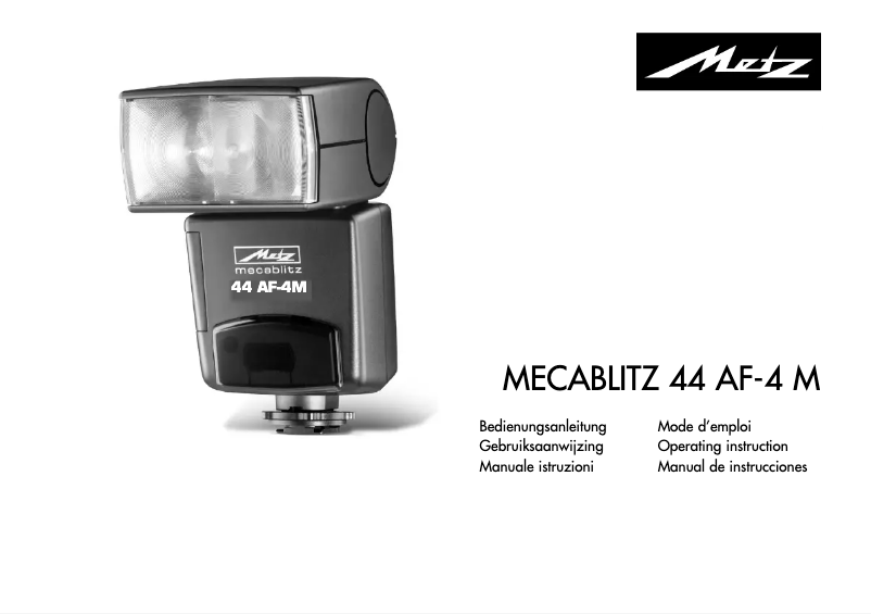Página 1 del manual Manual de usuario Metz Mecablitz 44 AF-4 M