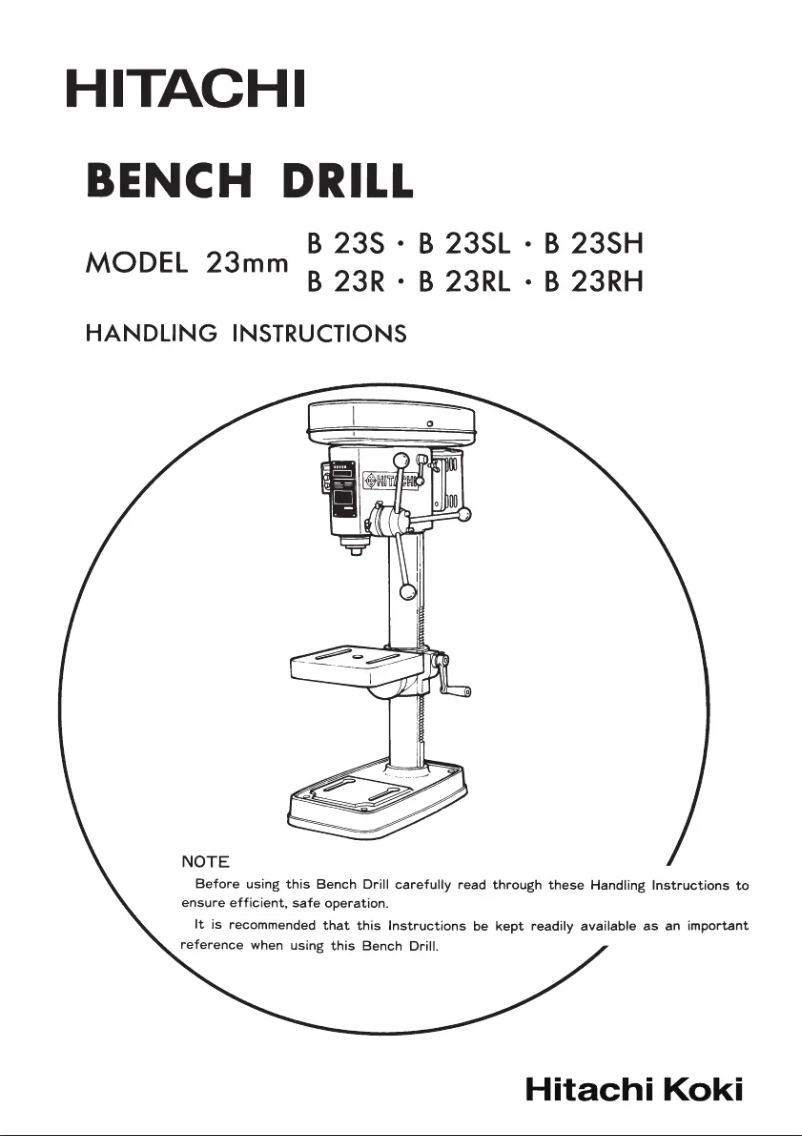 Image de la première page du manuel de l'appareil B23S
