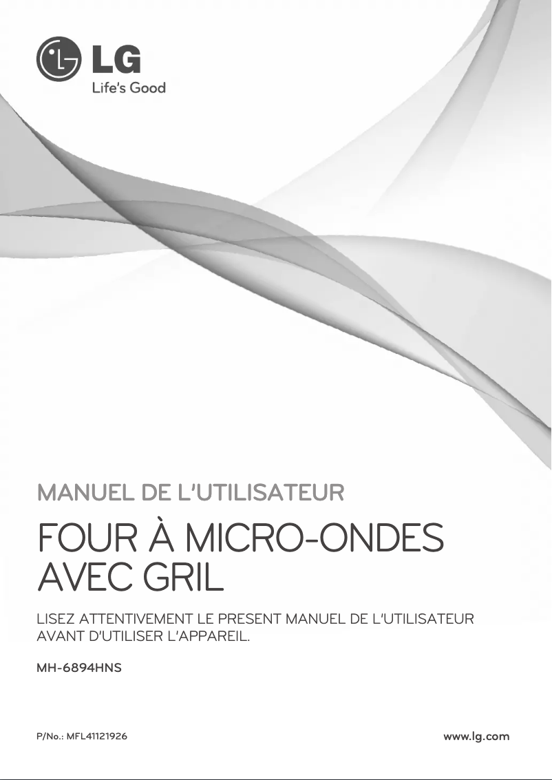 Page n°1 - Manuel utilisateur LG MH-6894HNS