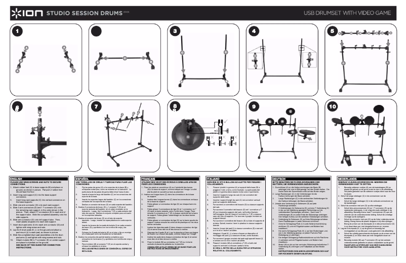 Page 1 de la notice Manuel utilisateur ION Studio Session Drums