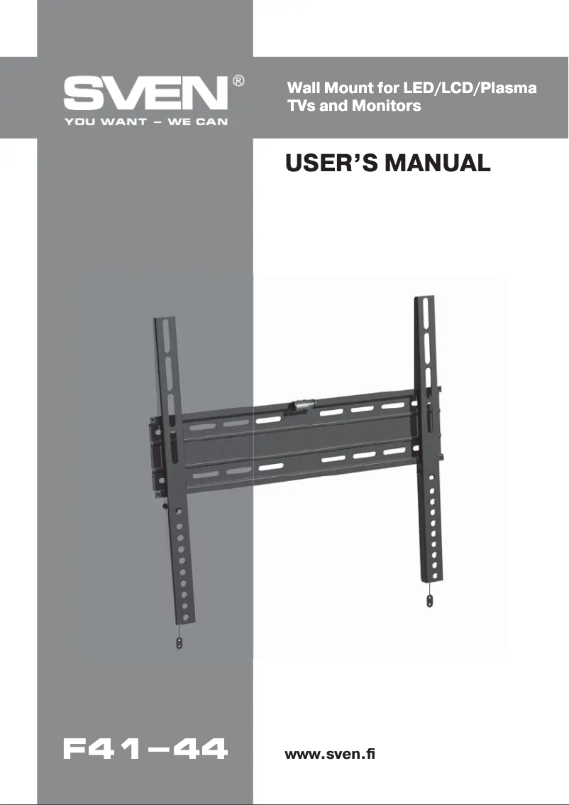 Page n°1 - Manuel utilisateur Sven F41-44