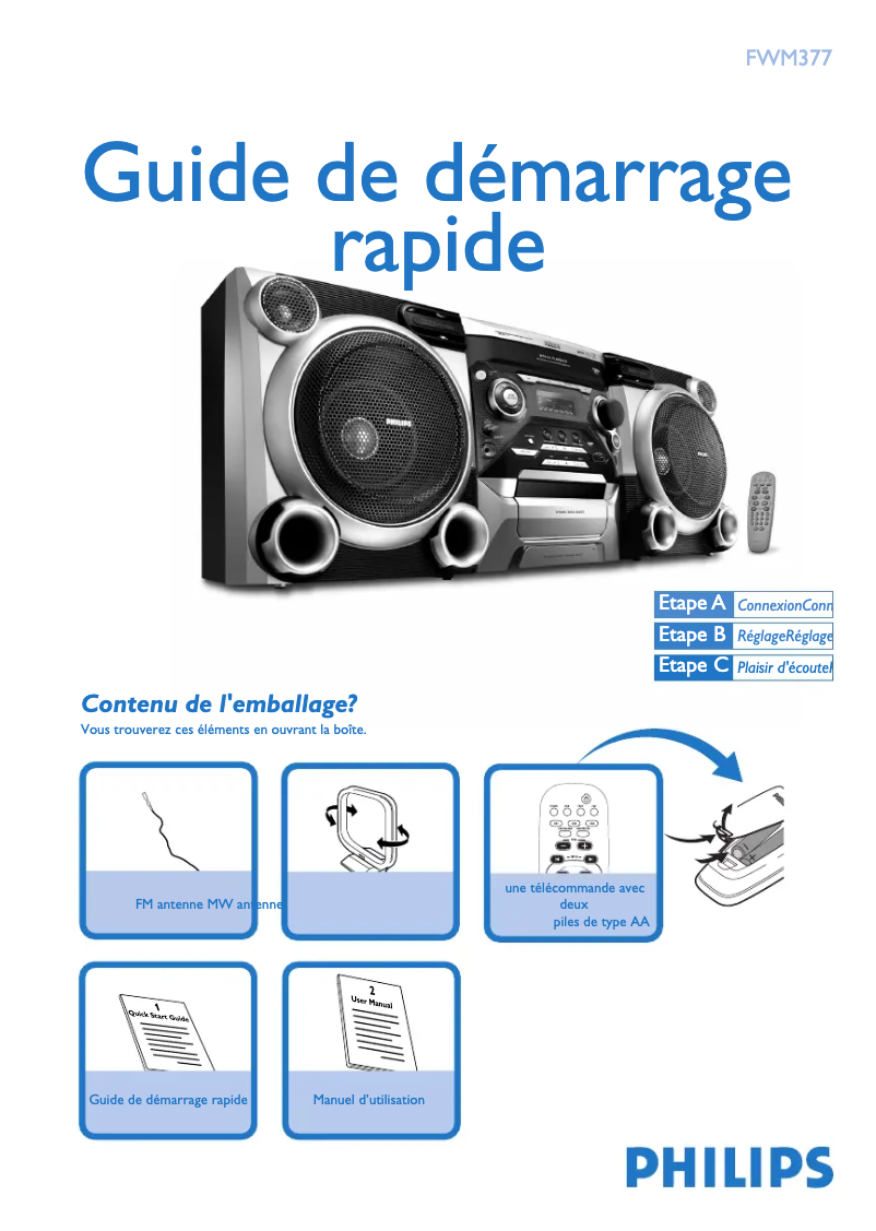 Image de la première page du manuel de l'appareil FWM377