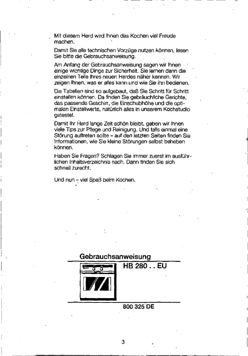 Page n°1 - Manuel utilisateur Siemens HB28050EU