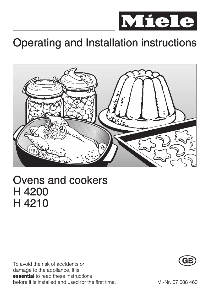 Page 1 de la notice Manuel utilisateur Miele H 4210 B