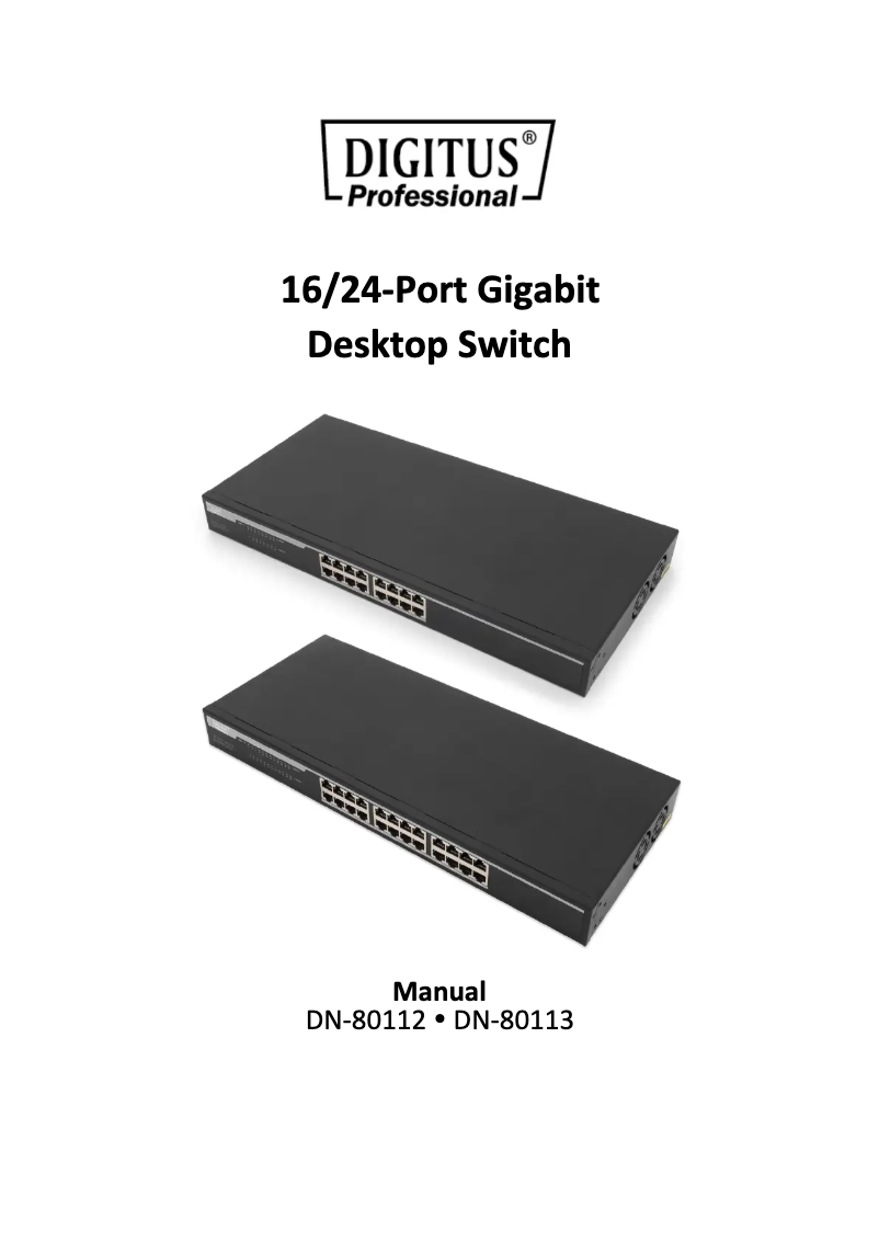 Image de la première page du manuel de l'appareil DN-80112