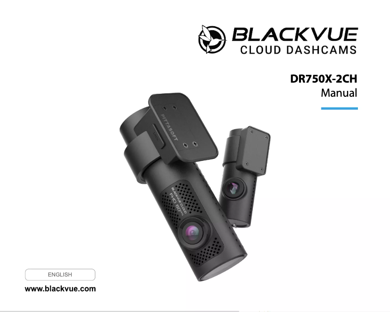 Page n°1 - Manuel utilisateur BlackVue DR750X-2CH