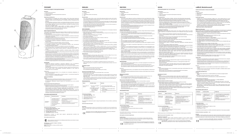 Image de la première page du manuel de l'appareil MW-3601 SR