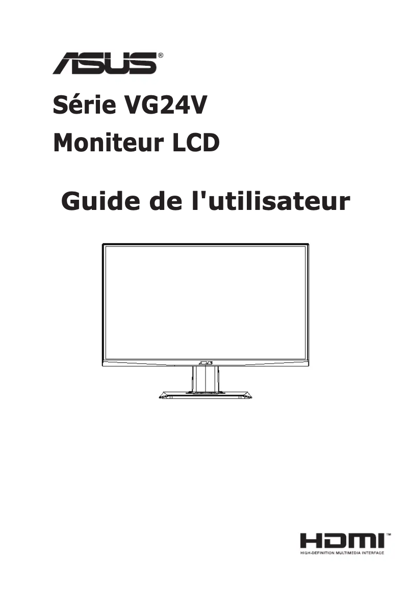 Page n°1 - Manuel utilisateur Asus TUF Gaming VG24VQE