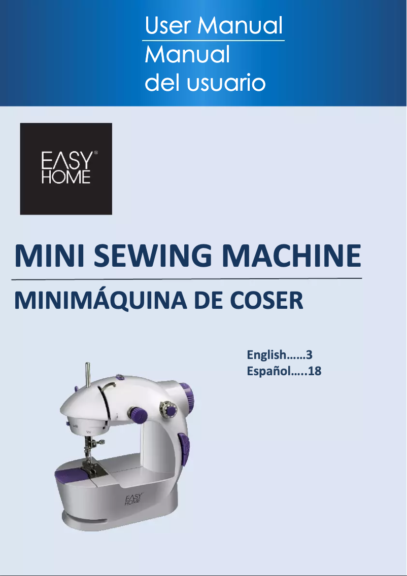 Image de la première page du manuel de l'appareil Mini Sewing Machine MS-201