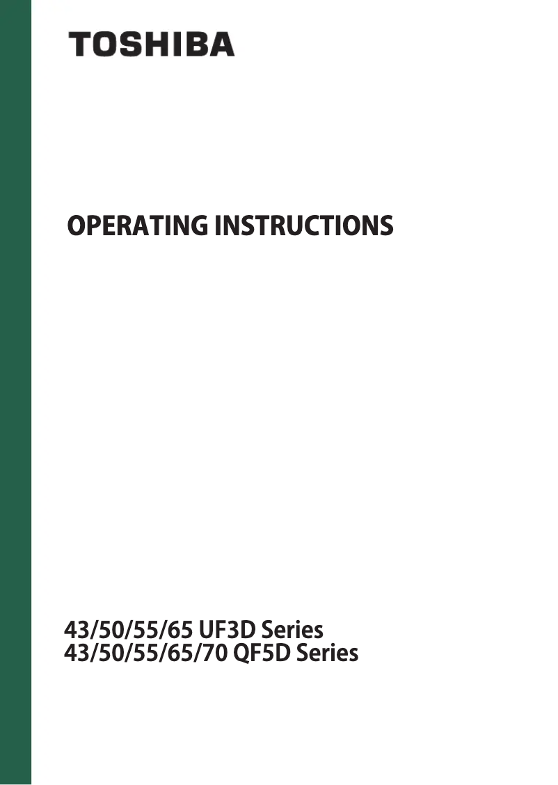 Image de la première page du manuel de l'appareil 43UF3D53DB